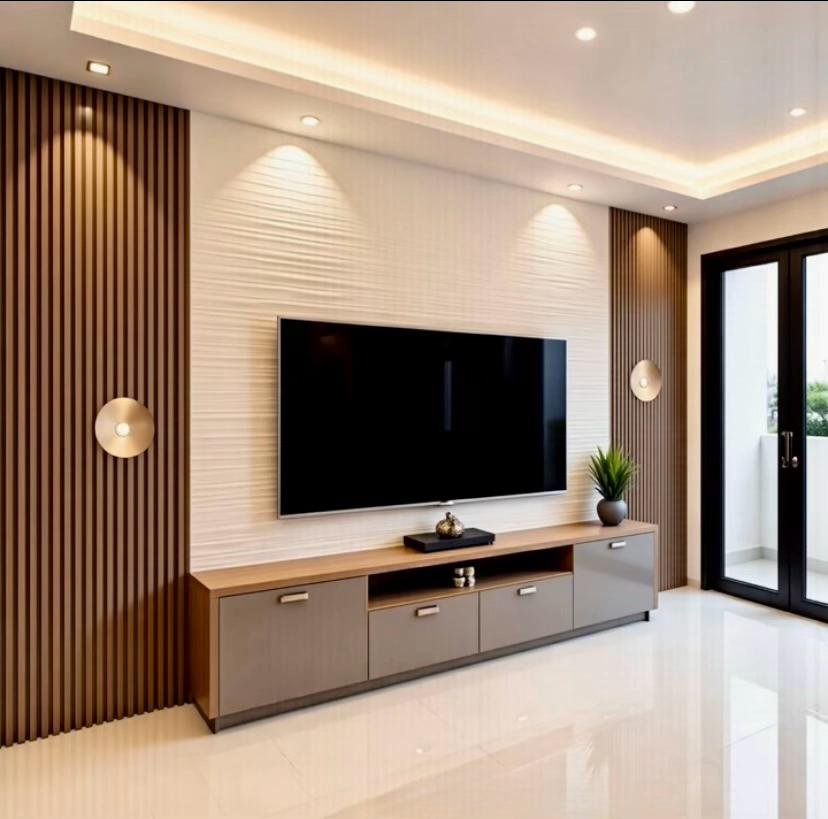 Custom TV unit and media feature wall 17