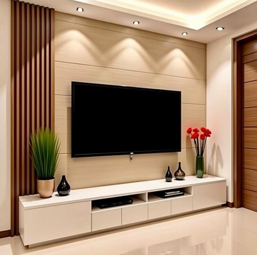 Custom TV unit and media feature wall 22