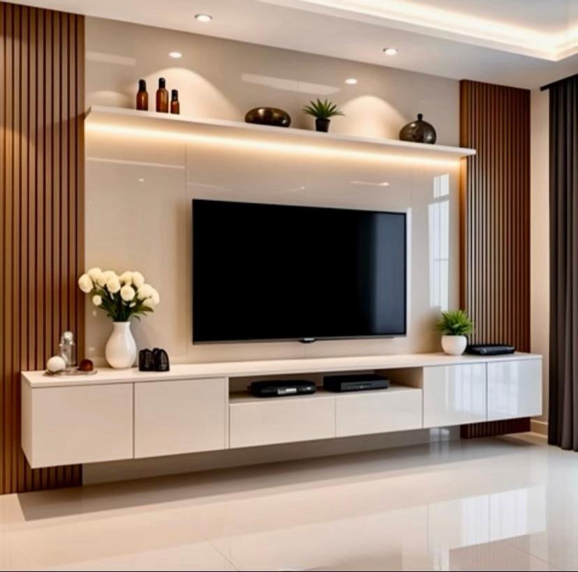 Custom TV unit and media feature wall 24